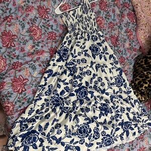 Sunday Blue and White Striped Dress